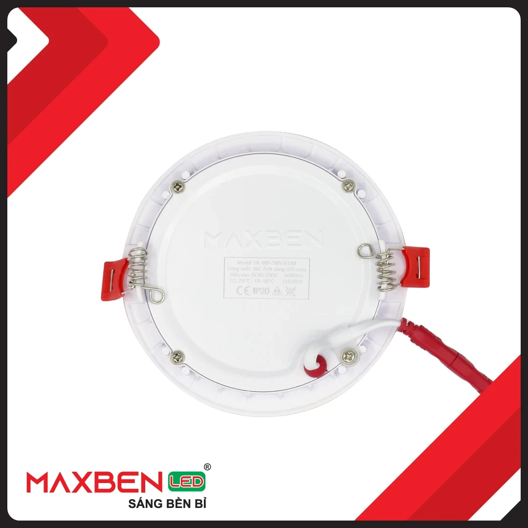 Đèn LED âm trần Siêu Mỏng Maxben