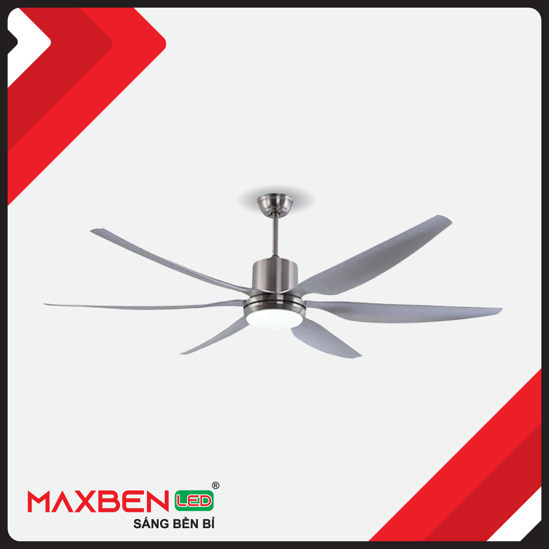 Quạt trần đèn 6 cánh Maxben