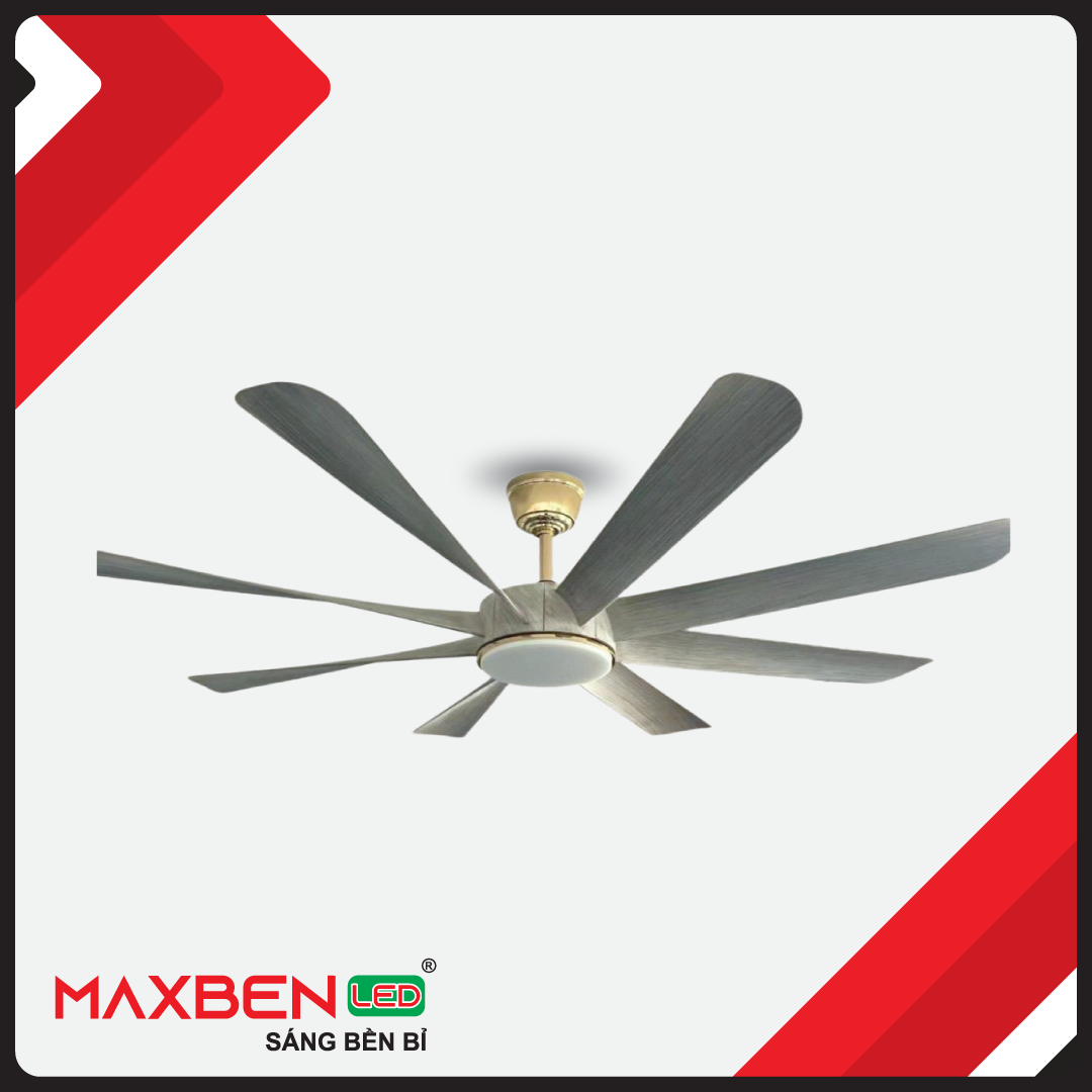 Quạt trần đèn 8 cánh Maxben